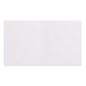 Click Definity Complete 2 Gang Blank Plate Polar White Cover Plate