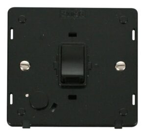 Click Definity 20A Dp Switch With Flex Outlet Insert Black