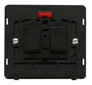 Click Definity 20A Sink & Bath Switch With Neon Insert Black