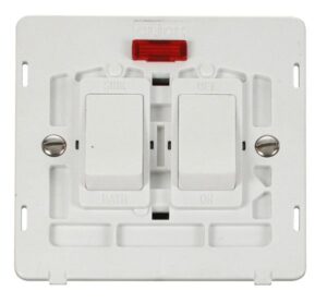 Click Definity 20A Sink & Bath Switch With Neon Insert White