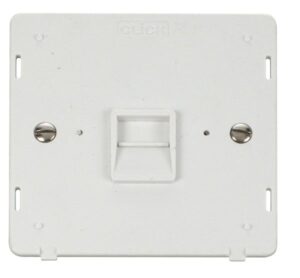 Click Definity Single Telephone Socket Master Insert White