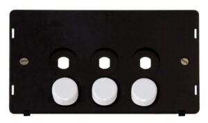 Click Definity 3 Gang Double Dimmer Plate Insert