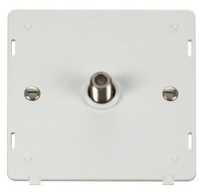 Click Definity Single Satellite Socket Insert White