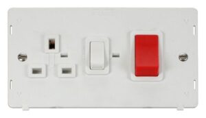 Click Definity 45A Dp Switch 13A Dp Switched Socket Insert White