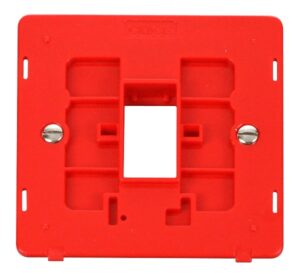 Click Definity 1 Gang Plate Single Aperture Insert Red