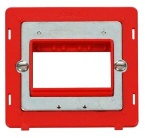 Click Definity 1 Gang Plate Triple Aperture Insert Red