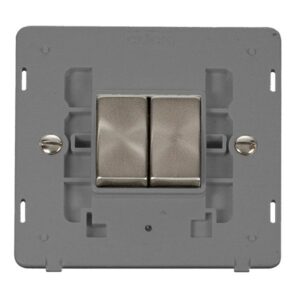 Click Definity 10Ax Ingot 2 Gang 2 Way Plate Switch Insert