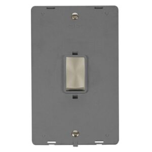 Click Definity 50A Ingot 2 Gang (Vertical) Double Pole Plate Switch Insert
