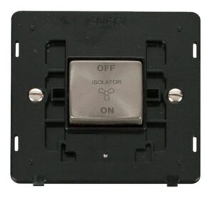 Click Definity 10A Ingot 3 Pole Fan Isolation Plate Switch Insert