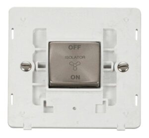 Click Definity 10A Ingot 3 Pole Fan Isolation Plate Switch Insert