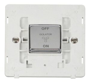 Click Definity 10A Ingot 3 Pole Fan Isolation Plate Switch Insert