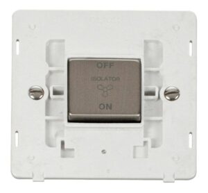 Click Definity 10A Ingot 3 Pole Fan Isolation Plate Switch Insert