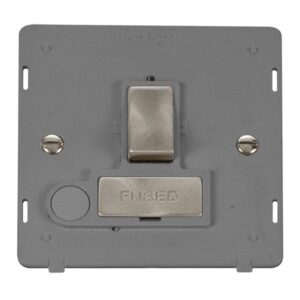 Click Definity 13A Ingot Double Pole Switched Fused Connection Unit With Optional Flex Outlet Insert