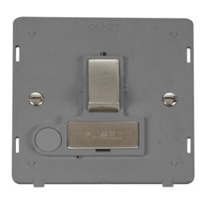 Click Definity 13A Ingot Double Pole Switched Fused Connection Unit With Optional Flex Outlet Insert