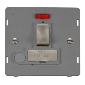 Click Definity 13A Ingot Double Pole Switched Fused Connection Unit With Neon & Optional Flex Outlet Insert
