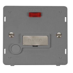 Click Definity 13A Ingot Fused Connection Unit With Neon & Optional Flex Outlet Insert