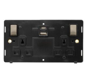 Click Definity 2G 13A Switch Skt 4.2A A&C Usb Insert Bkbs