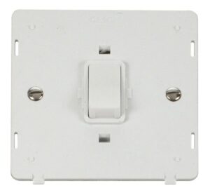 Click Definity 20A 1 Gang Dp Switch Insert White