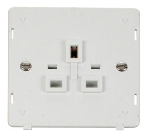 Click Definity 1 Gang 13A Socket Insert White