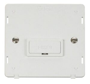 Click Definity 13A Fused Connection Unit Insert White