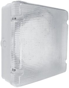 Eterna Multi-Function MICROWAVE Sensor Fresh Prince Square LED Utility Fitting With Prismatic Diffuser