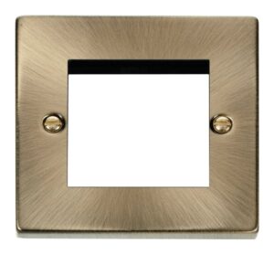 Click Deco Single Plate (Twin Media Module Aperture)