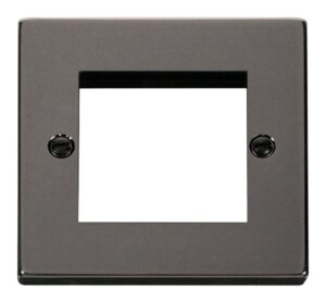 Click Deco Single Plate (Twin Media Module Aperture)