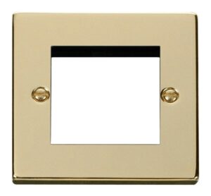 Click Deco Single Plate (Twin Media Module Aperture)