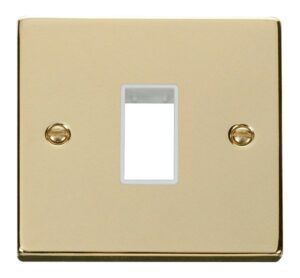 Click Deco 1 Gang Plate Single Aperture White