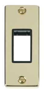 Click Deco Single Architrave Plate & Aperture Black