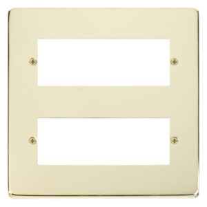 Click Deco 12 Minigrid Module Plate Brass