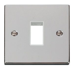 Click Deco 1 Gang Plate Single Aperture White