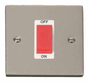 Click Deco 1 Gang 45A Dp Switch White