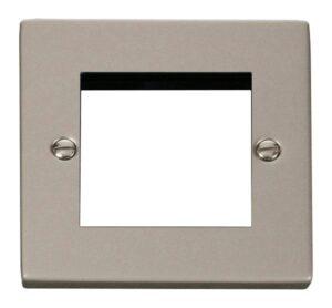 Click Deco Single Plate (Twin Media Module Aperture)