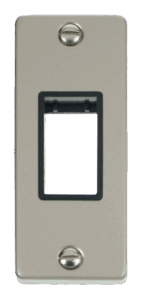 Click Deco Single Architrave Plate & Aperture Black