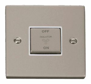 Click Deco 10A Ingot 3 Pole Fan Isolation Plate Switch