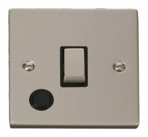 Click Deco 20A 1 Gang Dp Ingot Switch With Flex Outlet Black