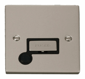 Click Deco 13A Fused Ingot Connection Unit With Flex Outlet Black