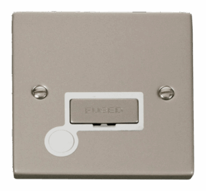 Click Deco 13A Fused Ingot Connection Unit With Flex Outlet White
