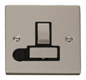 Click Deco 13A Fused Ingot Switched Connection Unit With Flex Outlet Black