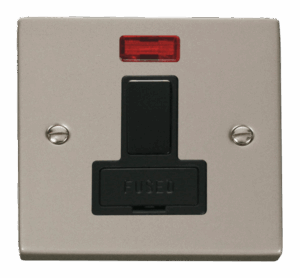 Click Deco 13A Fused Switched Connection Unit With Neon Black