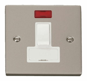 Click Deco 13A Fused Switched Connection Unit With Neon White