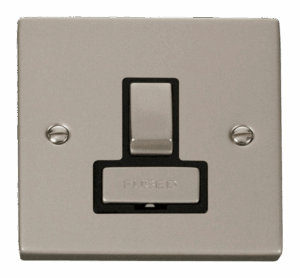 Click Deco 13A Fused Ingot Switched Connection Unit Black