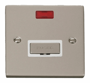 Click Deco 13A Fused Ingot Connection Unit With Neon White