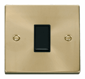 Click Deco 1 Gang 2 Way 10Ax Switch Black