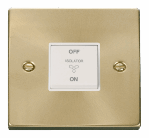 Click Deco 10A 3 Pole Fan Isolation Plate Switch