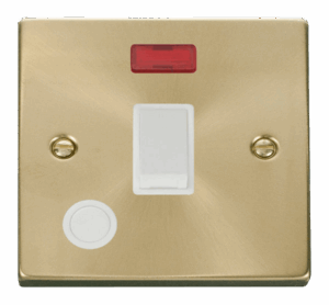 Click Deco 20A 1 Gang Dp Switch With Flex Outlet And Neon White