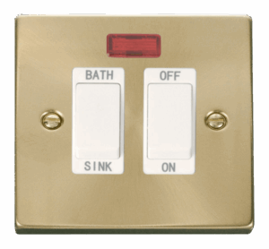 Click Deco 20A Dp Sink/Bath Switch White