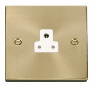 Click Deco 2A Round Pin Socket Outlet White