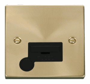 Click Deco 13A Fused Connection Unit With Flex Outlet Black